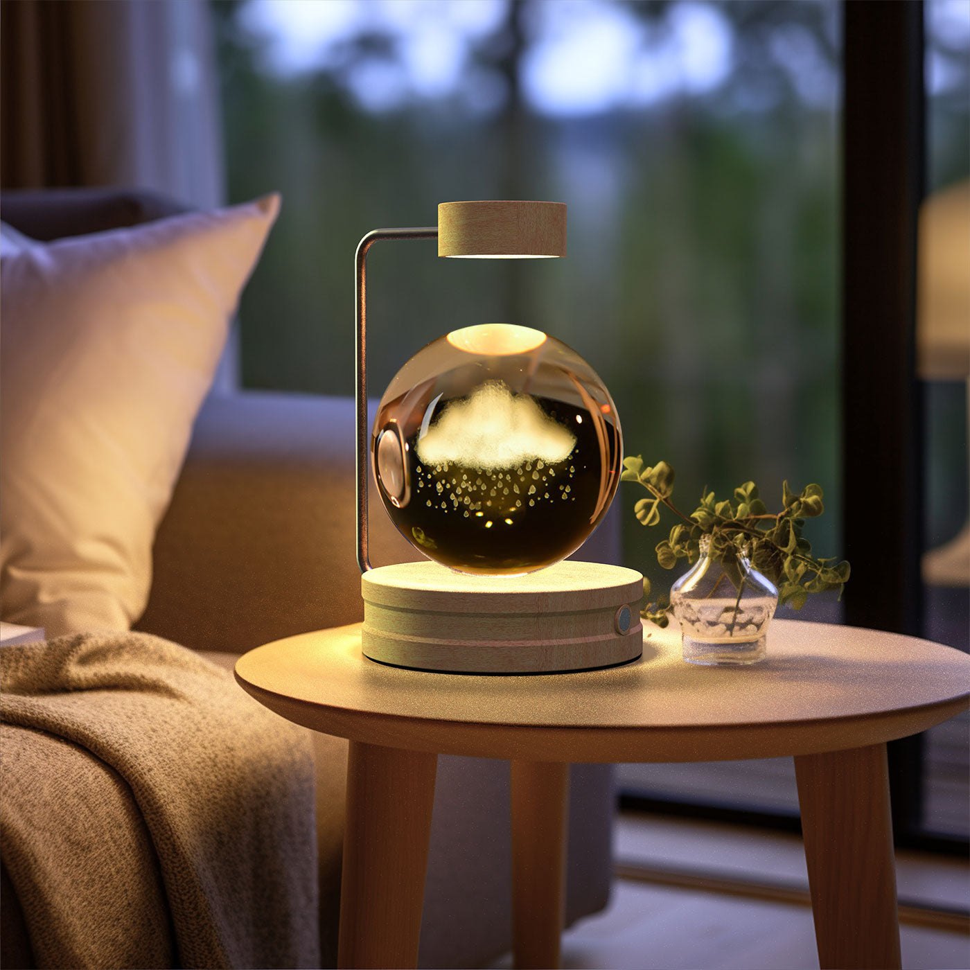 Crystal Ball Cosmic Dinosaur Indoor Nightlight