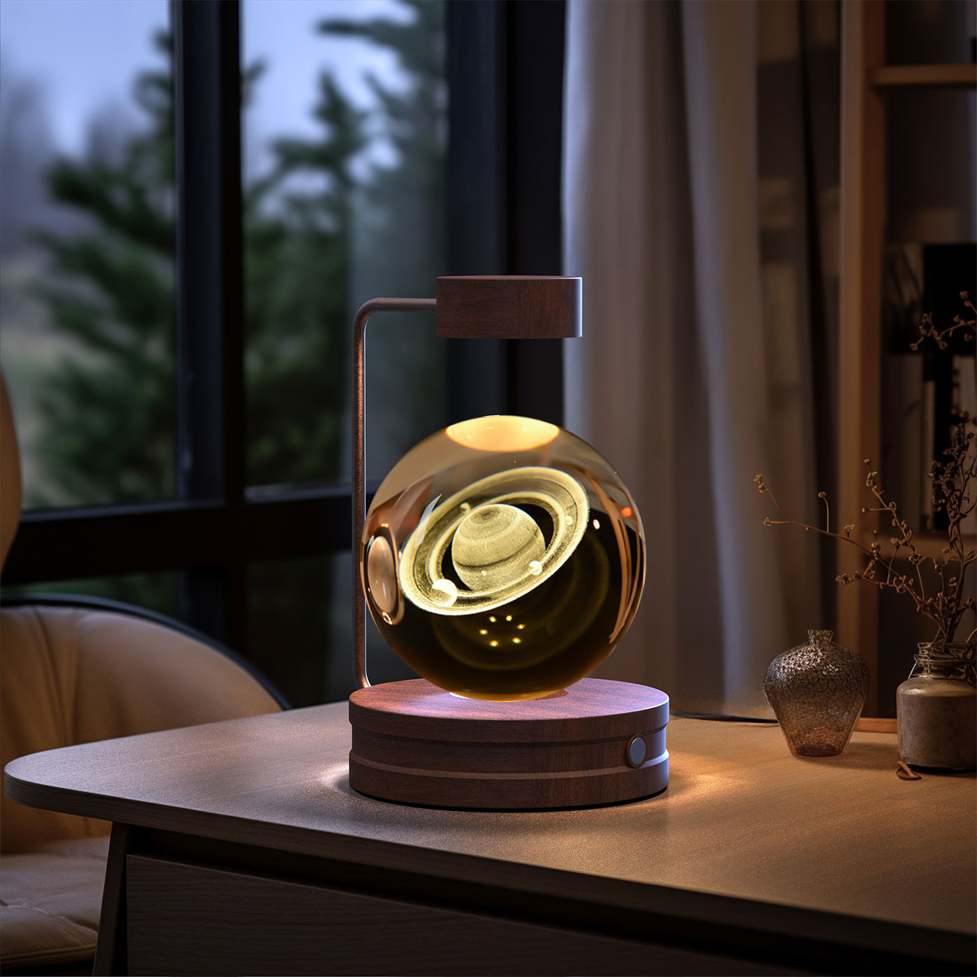 Crystal Ball Cosmic Dinosaur Indoor Nightlight