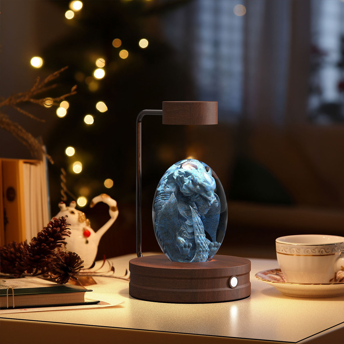 Crystal Ball Cosmic Dinosaur Indoor Nightlight