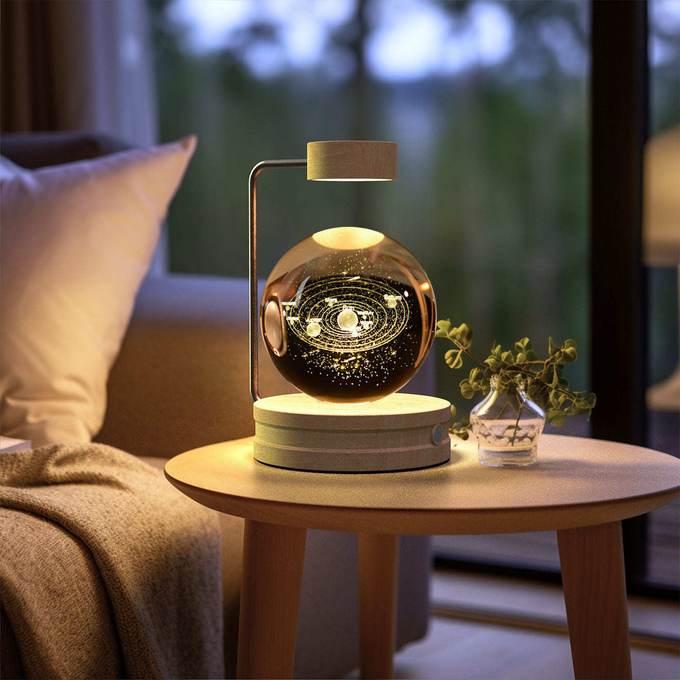 Crystal Ball Cosmic Dinosaur Indoor Nightlight
