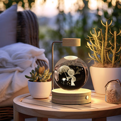 Crystal Ball Cosmic Dinosaur Indoor Nightlight
