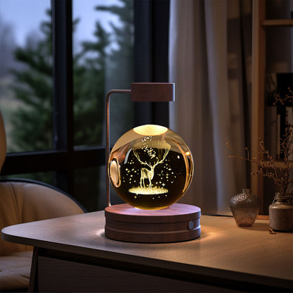 Crystal Ball Cosmic Dinosaur Indoor Nightlight