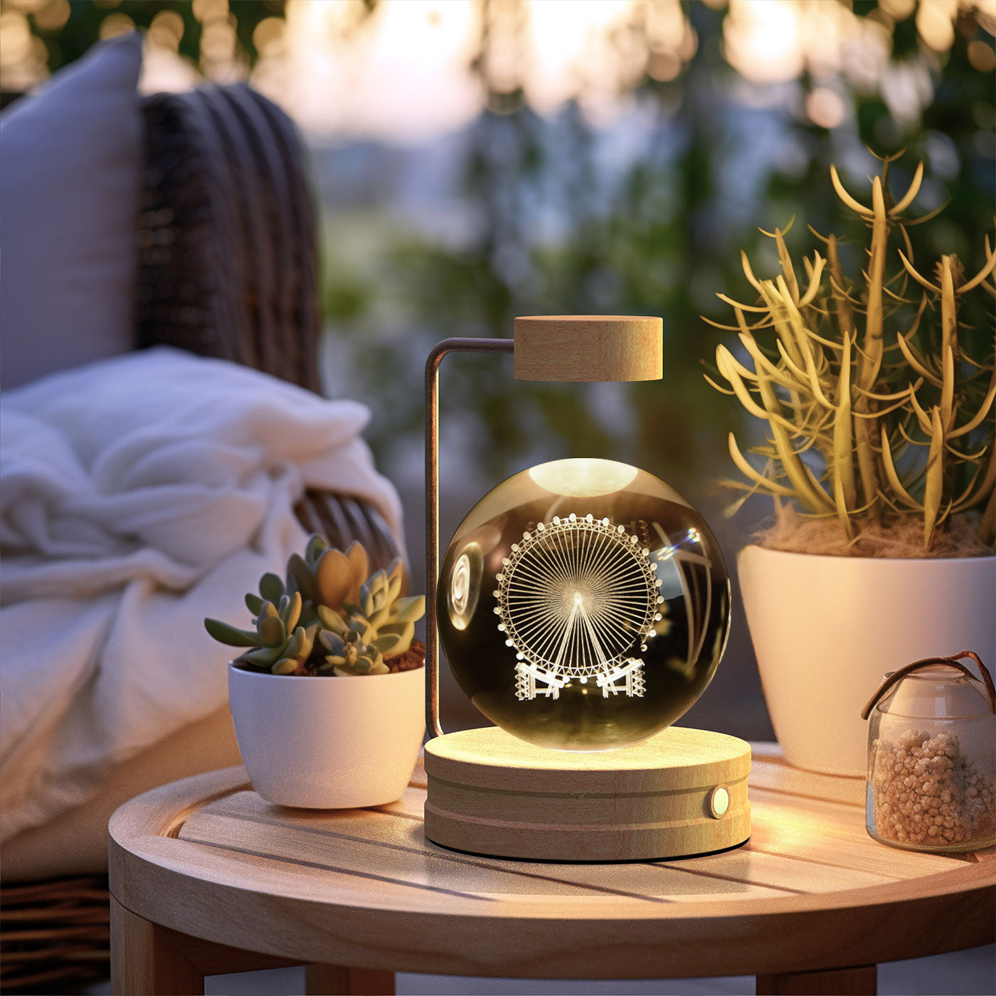 Crystal Ball Cosmic Dinosaur Indoor Nightlight