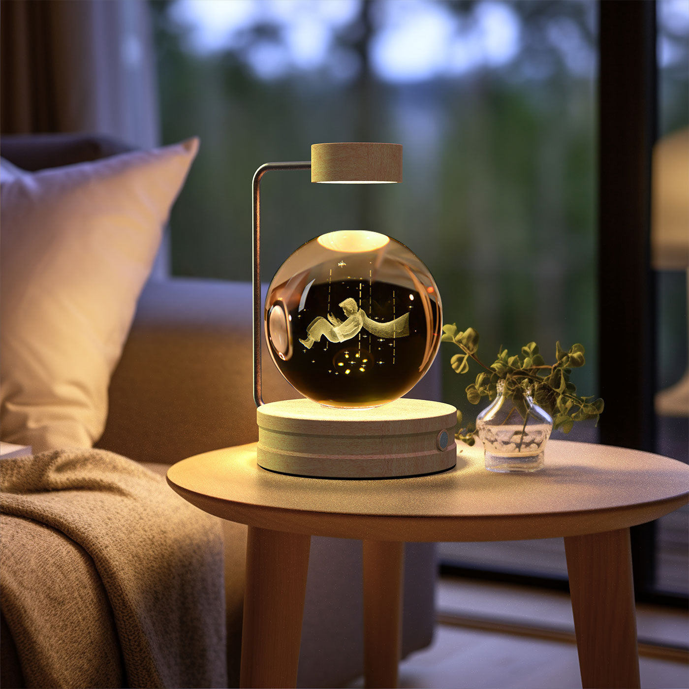 Crystal Ball Cosmic Dinosaur Indoor Nightlight