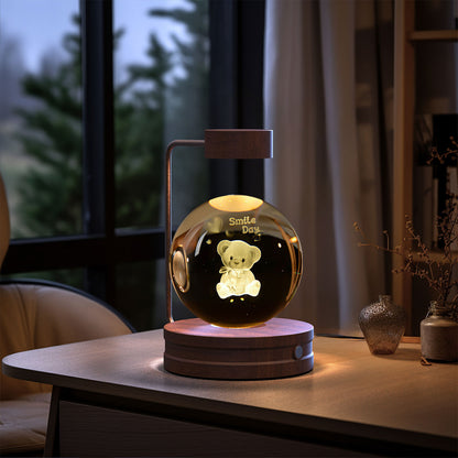 Crystal Ball Cosmic Dinosaur Indoor Nightlight