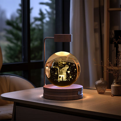 Crystal Ball Cosmic Dinosaur Indoor Nightlight