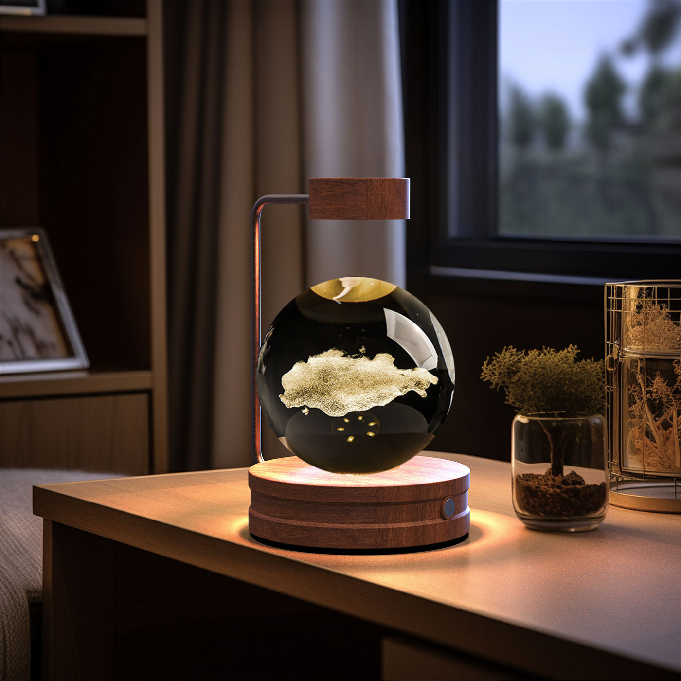 Crystal Ball Cosmic Dinosaur Indoor Nightlight