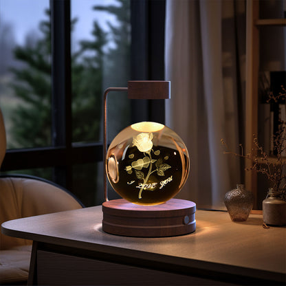 Crystal Ball Cosmic Dinosaur Indoor Nightlight