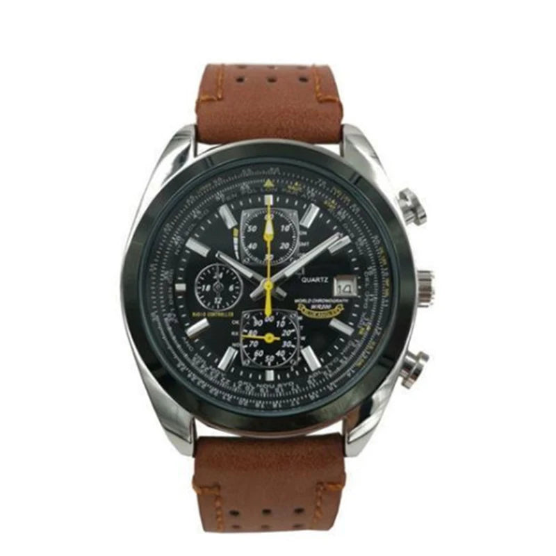 Luxury Men's Quartz WristWatch Top Line Daily Waterproof Stainless Steel Strap Fashion Business High End Quartz Watch For Men