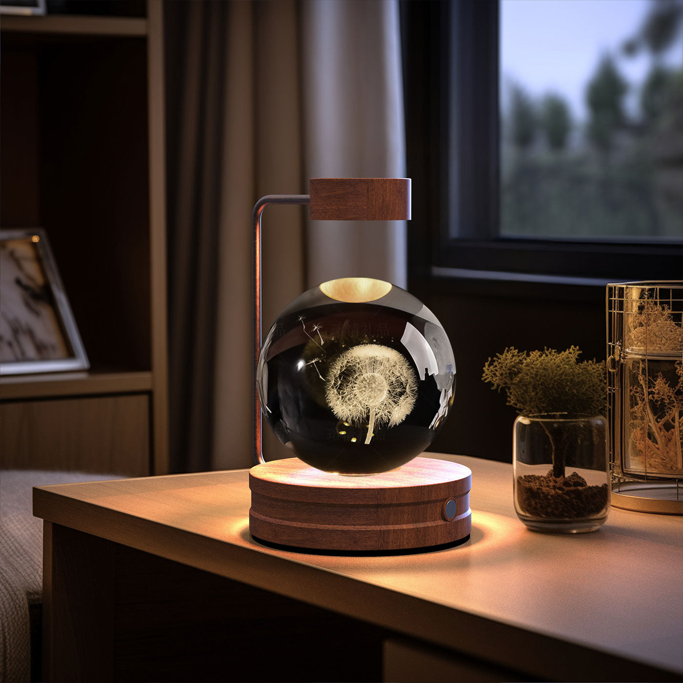 Crystal Ball Cosmic Dinosaur Indoor Nightlight