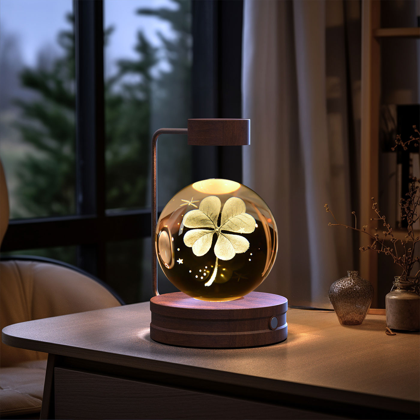Crystal Ball Cosmic Dinosaur Indoor Nightlight