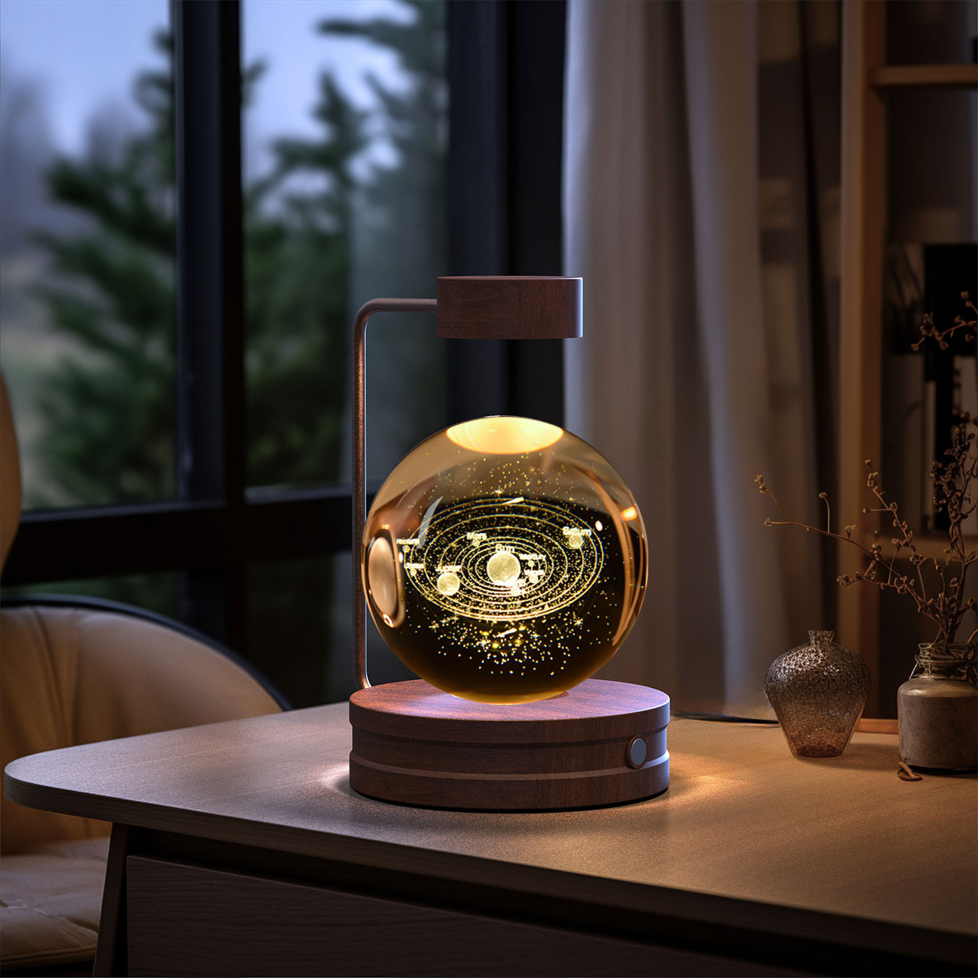 Crystal Ball Cosmic Dinosaur Indoor Nightlight