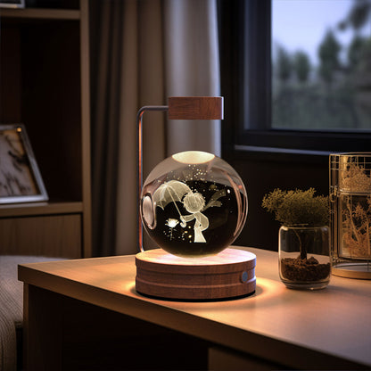 Crystal Ball Cosmic Dinosaur Indoor Nightlight