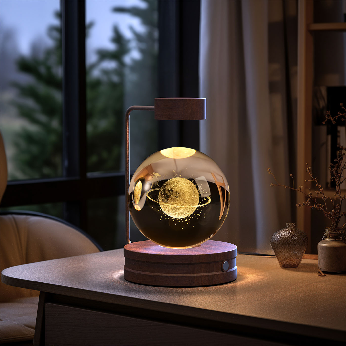 Crystal Ball Cosmic Dinosaur Indoor Nightlight