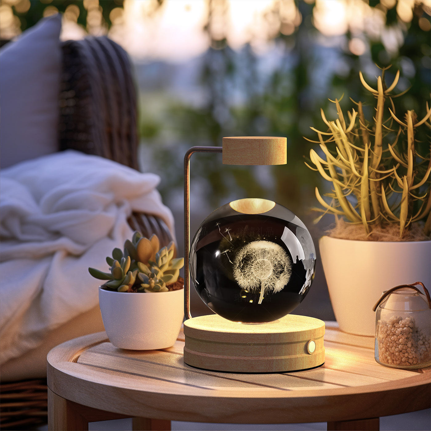 Crystal Ball Cosmic Dinosaur Indoor Nightlight