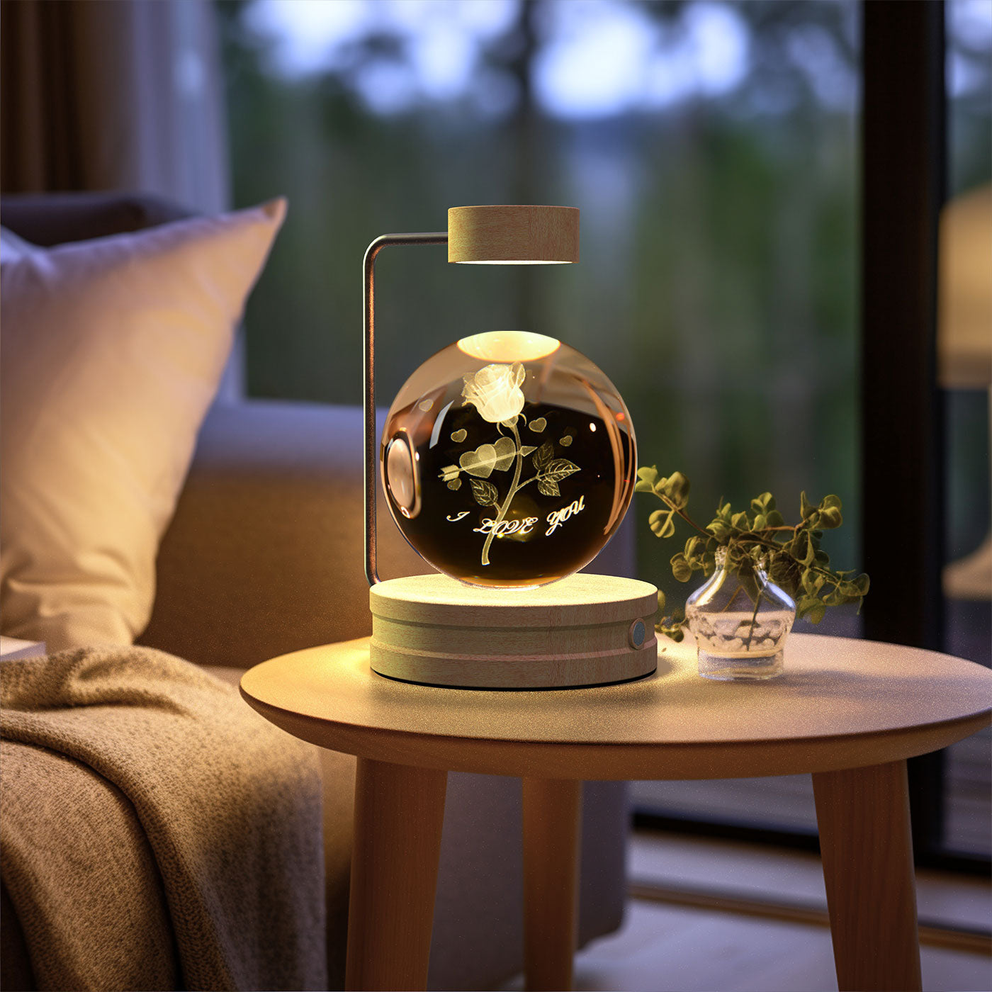 Crystal Ball Cosmic Dinosaur Indoor Nightlight