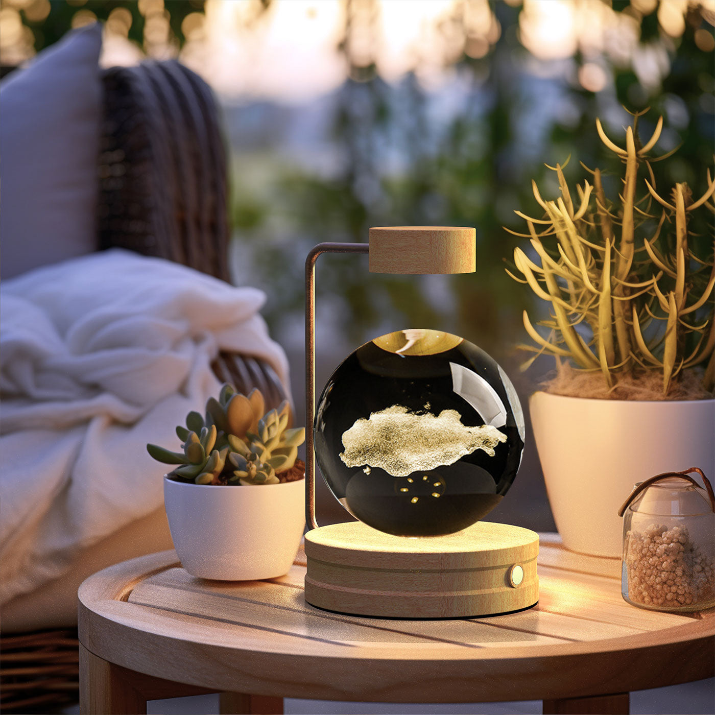 Crystal Ball Cosmic Dinosaur Indoor Nightlight