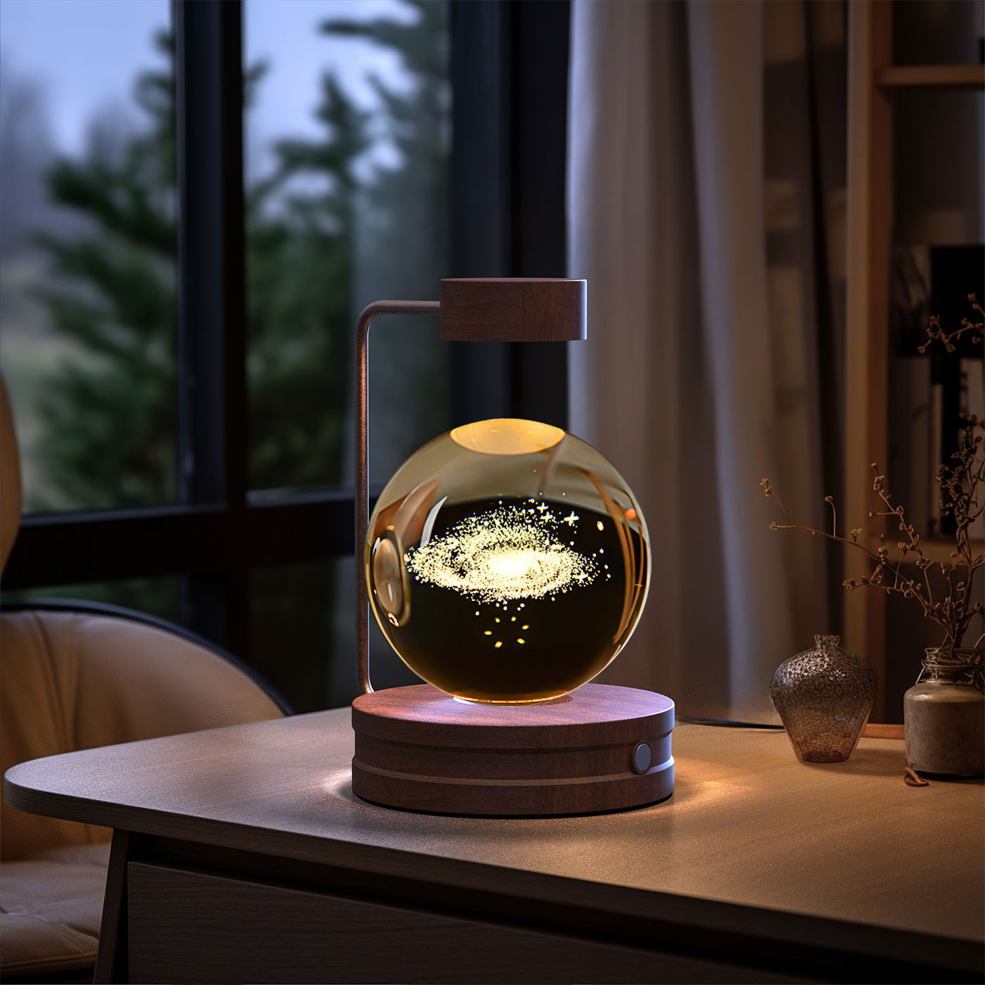 Crystal Ball Cosmic Dinosaur Indoor Nightlight